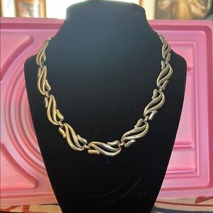 Monet Silver clasp necklace